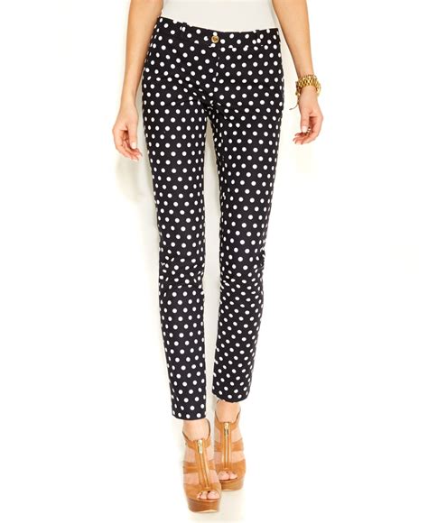 michael kors skinny polka dot pants|Women's Polka Dot MICHAEL Michael Kors Pants.